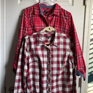 Talbots fall buttoned down. Size large